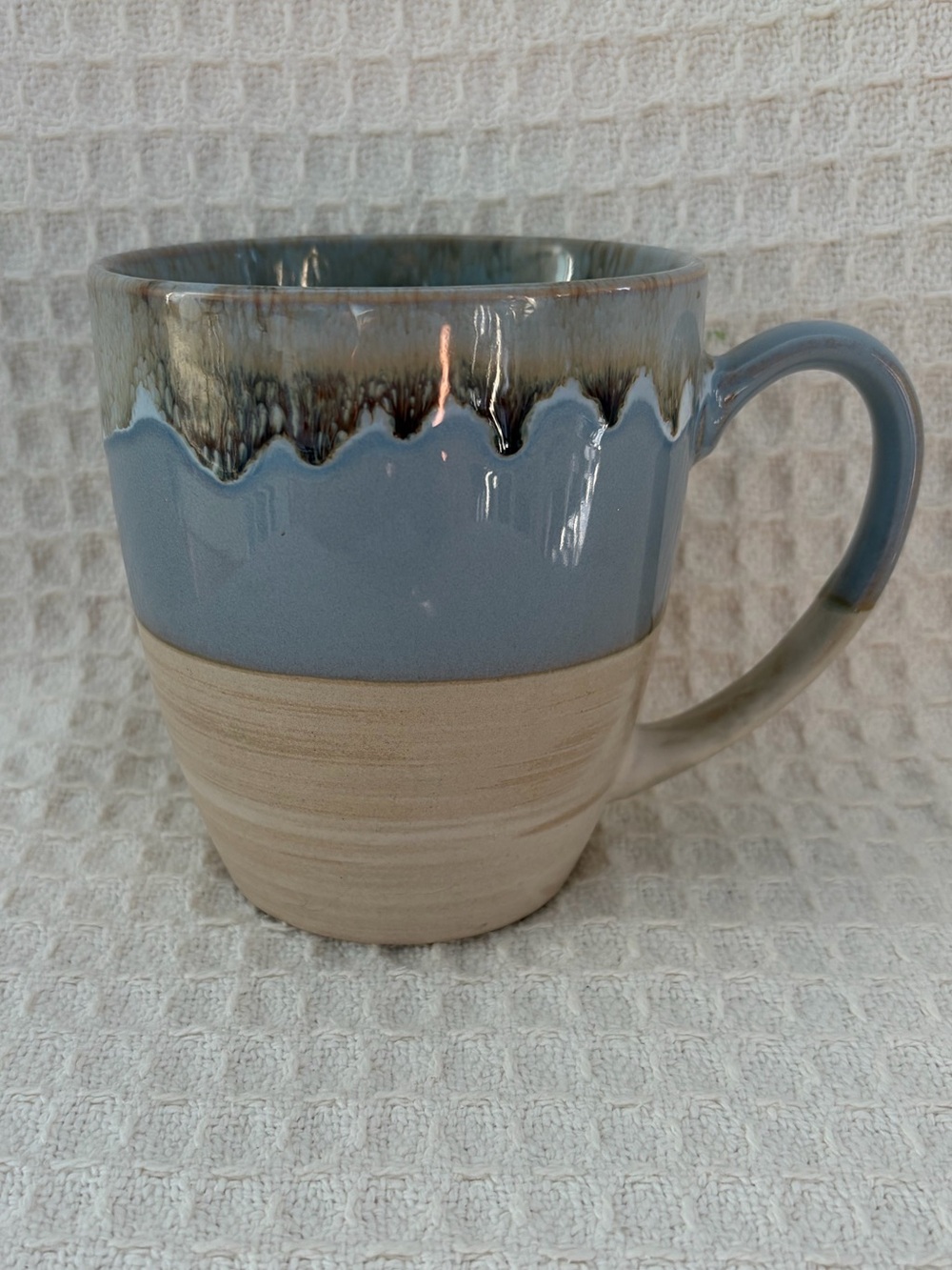 Bosmarlin Oversized Blue & Tan Ceramic Mug